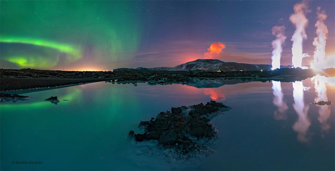 A Triply Glowing Night Sky over Iceland Credit & Copyright: Wioleta Gorecka