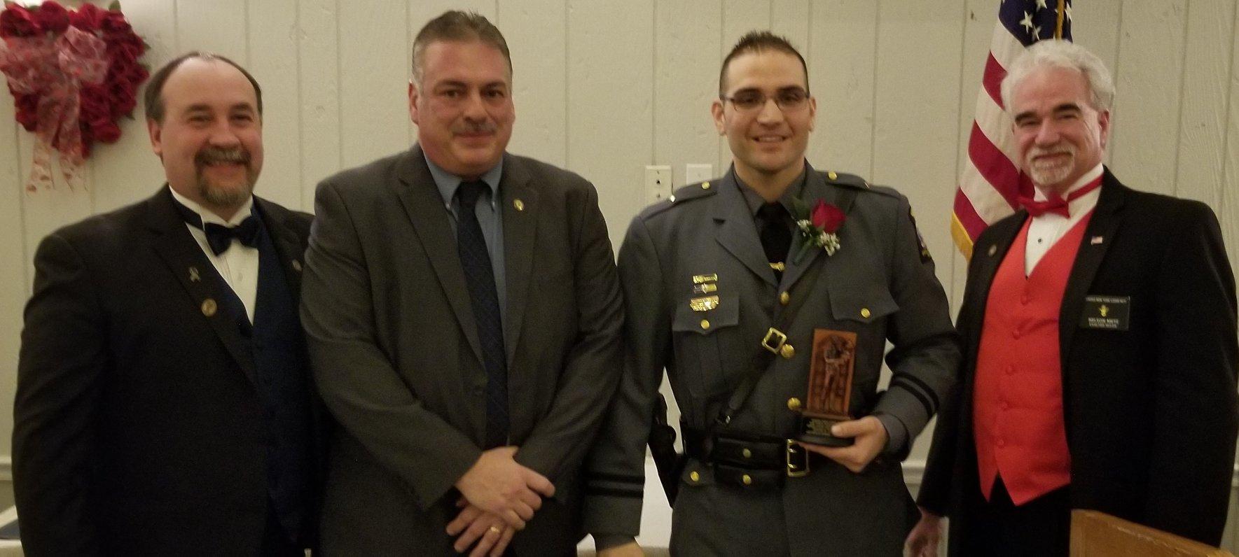 Oswego Elks award Lt. Robert Vaccarelli University Police Officer of the Year award