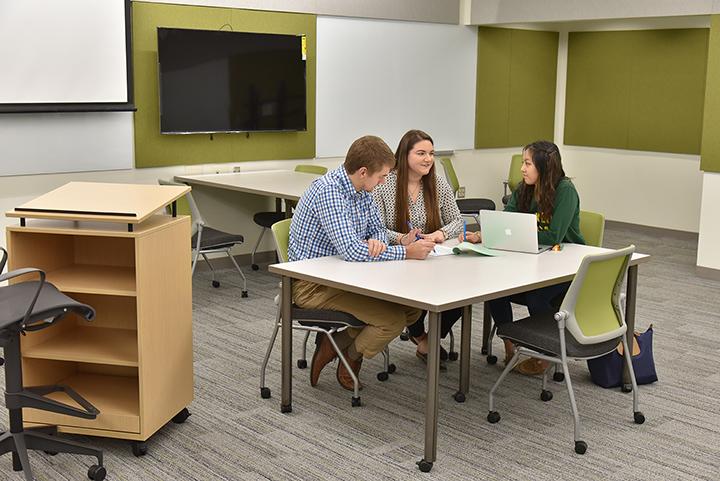 New classroom in fully renovated Wilber Hall