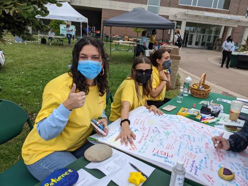 Counseling Outreach Peer Educators Meghan Werth, Hannah Griffin, Adriana Militello