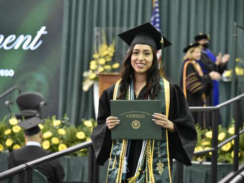 SUNY Oswego graduates will receive their degrees on December 11, 2021