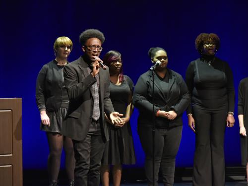 Oswego Gospel Choir performs at previous MLK celebration