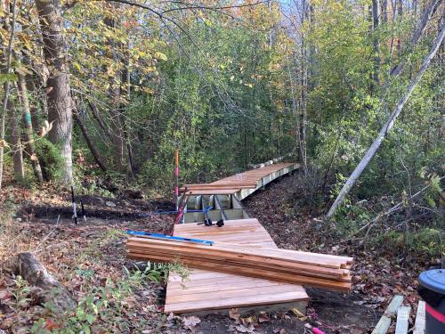 SUNY Oswego’s Rice Creek Field Station is moving forward on a major trail accessibility improvement project supported in part by SUNY’s new Outdoors for All program, launched by Chancellor John B. King Jr. to expand access to nature and outdoor learning