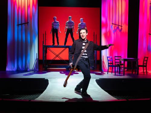 Visiting high school students for Dramafest enjoyed a production of SUNY Oswego's spring musical "All Shook Up."