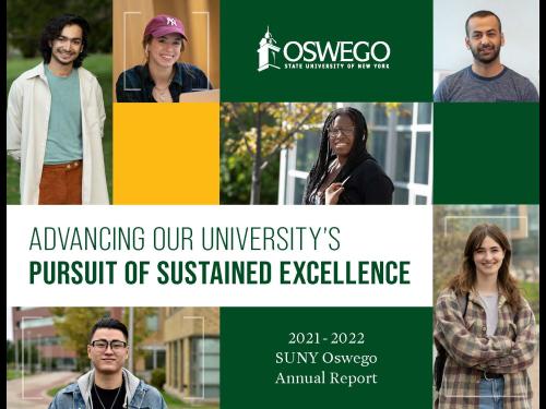 Cover of SUNY Oswego's 2021-2022 Annual Report