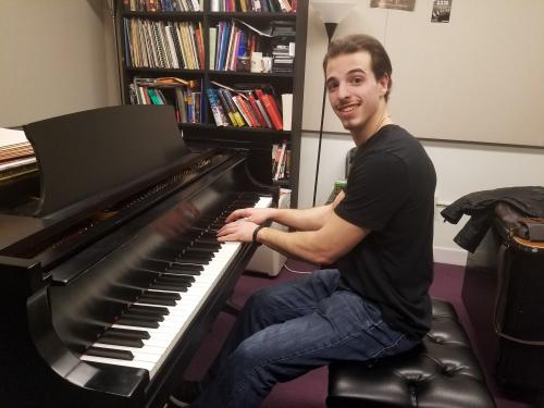 Christopher Spinelli, a very talented student pianist
