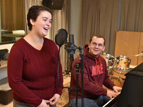 Music students warm up for upcoming scholarship concert