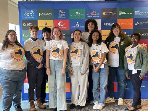 SUNY Oswego participants attended the SUNY Service and Civics Summit