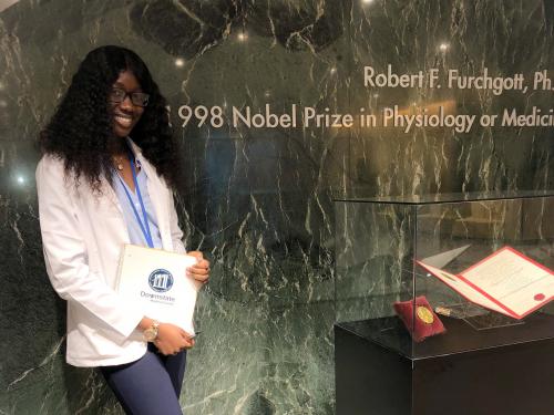 Fadi Gaye at her internship with SUNY Downstate Medical Center