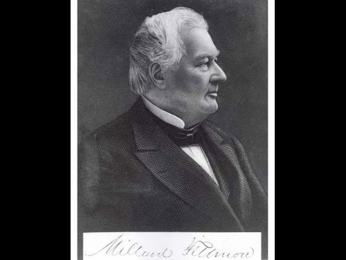 Image of Millard Fillmore from his presidential papers collection in Penfield Library's Archives and Special Collections