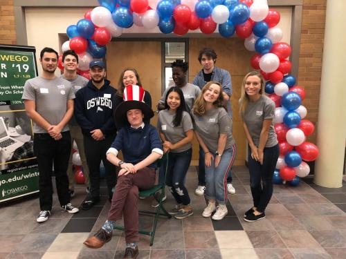 Lauren Fitzgerald with Vote Oswego team members