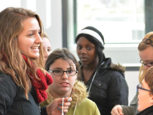 In pre-pandemic days, the program now known as Focus Forward -- celebrating its 10th year as a mentoring program -- invited school mentees to tour campus with their mentors.