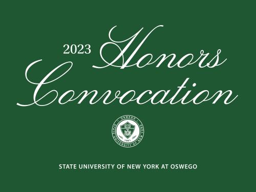 Honors Convocation 2023 event ID, logo, April 21, 2023