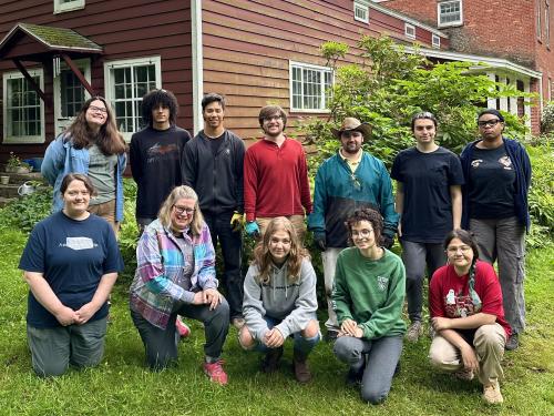Photo of Oswego's 2024 archaeological field school class.