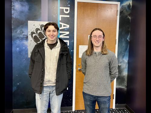 Selim Kalici and Hugh Riley Randall are both double majors in physics and mathematics, with astronomy minors, interning this semester with NASA