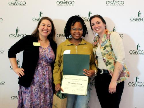 Alex Herard receives Experiential Learning impact award