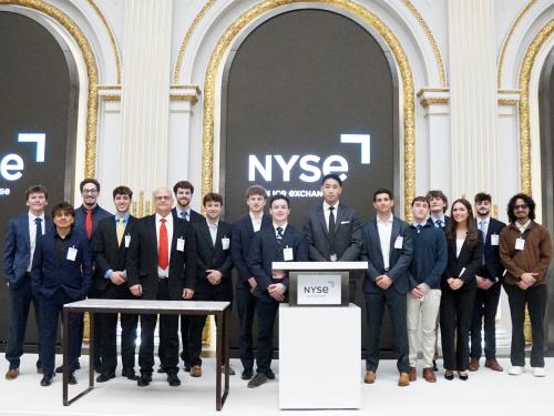The SUNY Oswego Investment Club recently took a historic trip to New York City that included the honor of ringing the closing bell at the New York Stock Exchange.