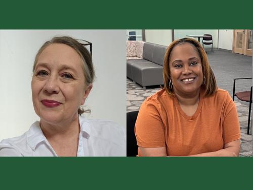 headshots of two adult learner students at suny oswego