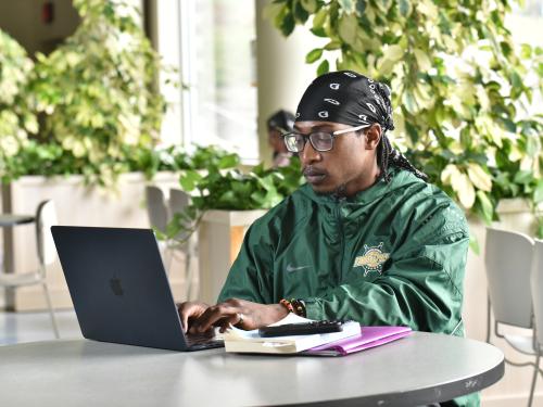 Michael-Daniel Vodzogbe, one of the first students in the program, is preparing for his career through SUNY Oswego's newly launched online master's degree in health promotion and behavioral wellness.
