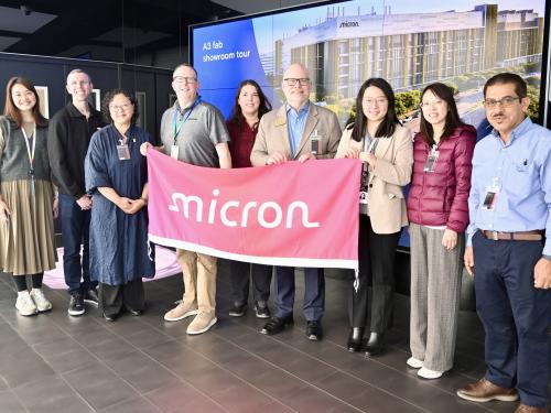 Representatives and SUNY Oswego and Monroe Community College enjoyed access and insights at Micron Technology’s A3 Fab in Taichung, Taiwan, providing a preview to the microchip fabrication plant coming to Clay in Central New York.