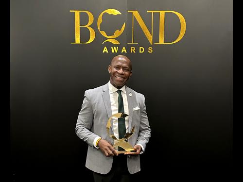 SUNY Oswego President Peter O. Nwosu was honored with Lifetime Achievement Award in Academia and Leadership at the annual BOND Awards in Mississauga, Canada, on Friday, Sept. 12, 2025. 