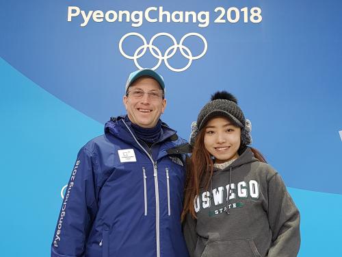 Derrick Salisbury and Nicky GaWon Kim represent an Oswego connection at the 2018 Winter Olympics