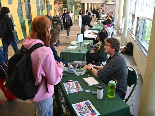 Students learn abourt a wide variety of employment, internship and other positions during the annual Campus Opportunities Expo