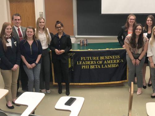 Phi Beta Lambda students in business competition