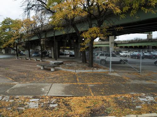 Small park under Route 81 bridge