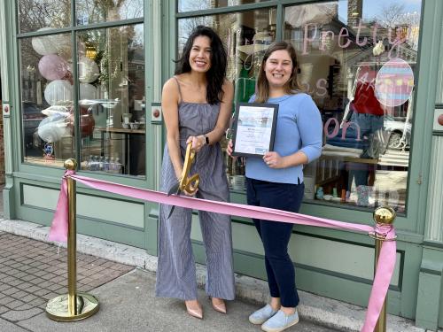 SUNY Oswego graduate Cara Hill Kaczor (left) is the owner and manager of KB Boutiques in Marcellus and Skaneateles.