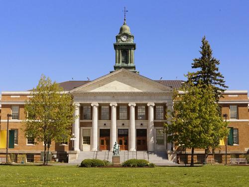 Summer day, Sheldon Hall exterior