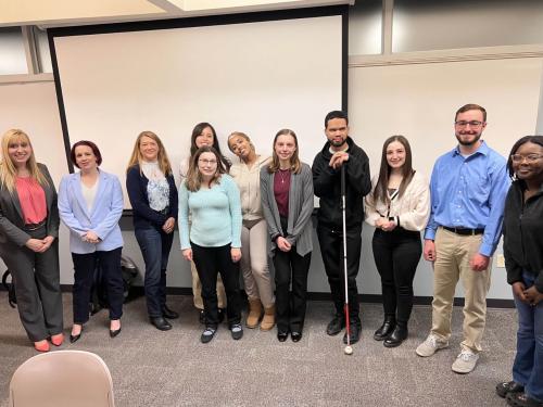 Local HR executives meet with SUNY Oswego's Society for Human Resource Management organization