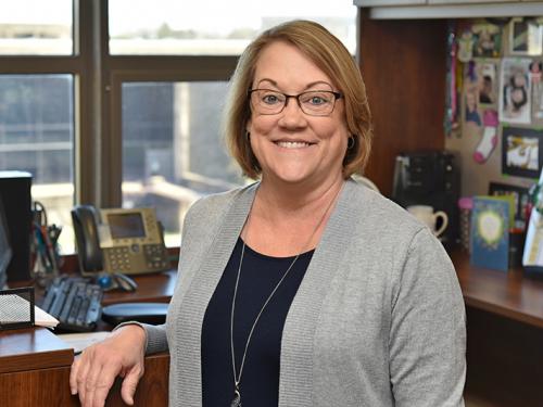 Gwen Dolph in the Office of Residence Life and Housing