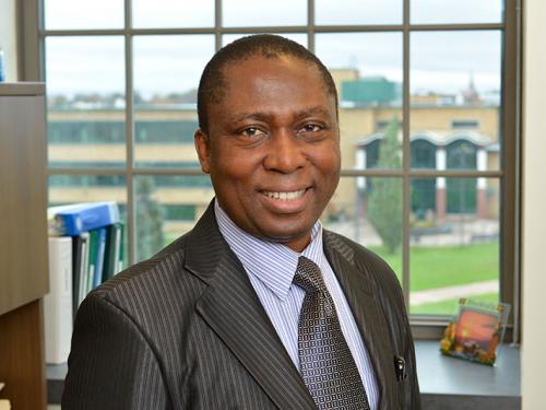 Benjamin Ogwo in his office