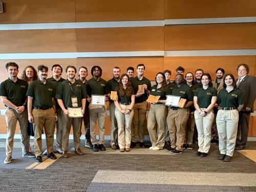 A large and talented group of students won many awards at this spring's Technology and ​Engineering ​Education​ Collegiate ​Association national conference.