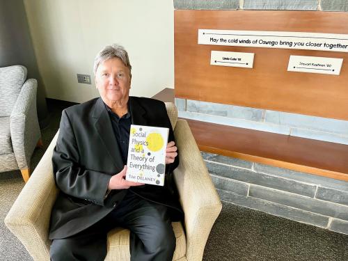 Longtime sociology professor Tim Delaney’s 24th first-edition book, recently published by McFarland, may well be his most ambitious, tackling humanity’s biggest questions by taking on “Social Physics and a Theory of Everything.”