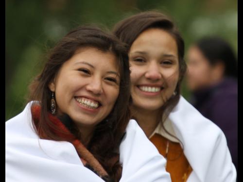 The documentary "Ohero:kon - Under the Husk" follows the journey of two Mohawk girls as they take part in their traditional rites of passage to become Mohawk women