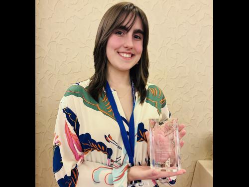 Vivian Evans, resident hall director of Seneca Hall at SUNY Oswego, earned a SUNY-wide award for new professionals, recognizing her unwavering commitment and hard work.