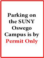 Parking on campus by permit only