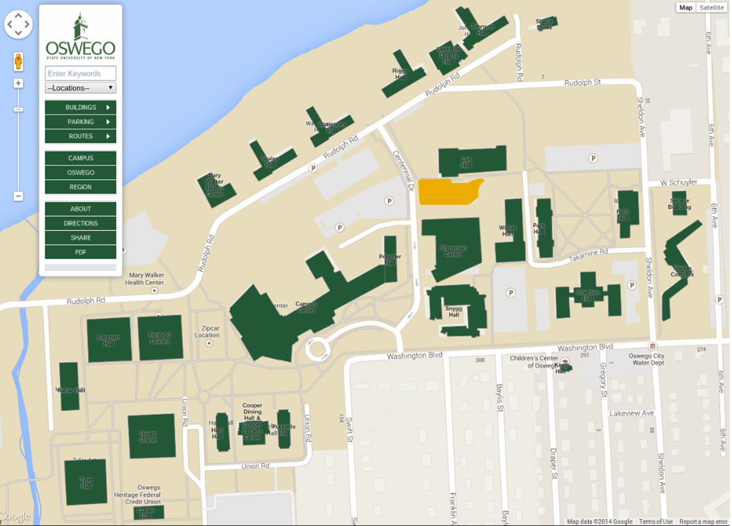 Oswego Campus Map