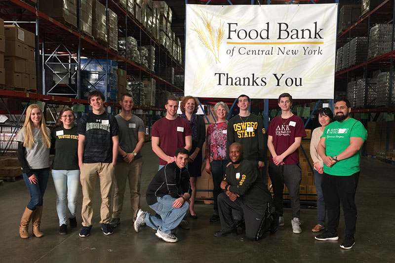 Students volunteer at Food Bank of CNY