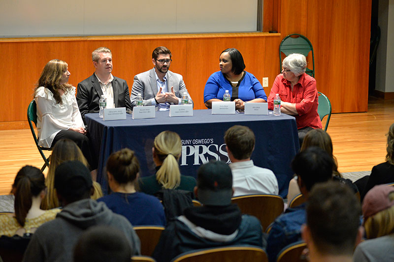 Communications professionals on panel