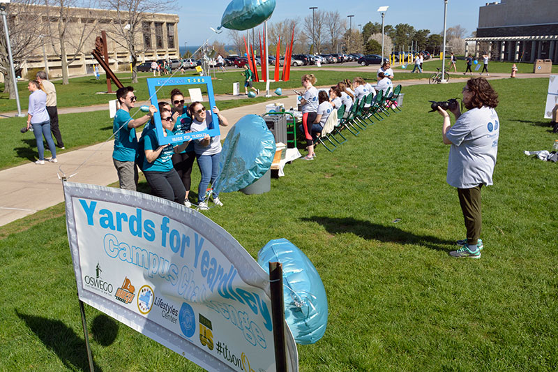 Students participate in Yards for Yeardley