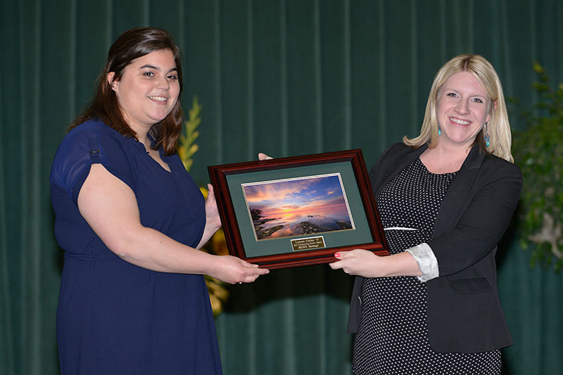 Presentation to Outstanding Senior Lauren Cutler from Laura Kelly