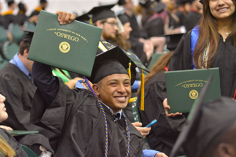 Students celebrate at Commencement