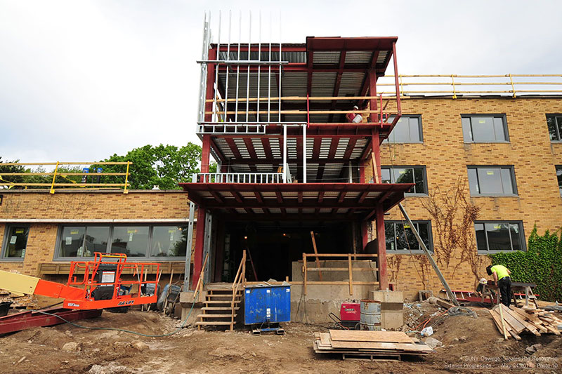 Scales Hall under construction