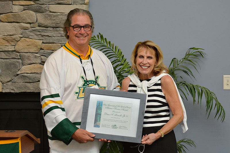 Louis A. Borrelli Jr. with President Deborah F. Stanley 