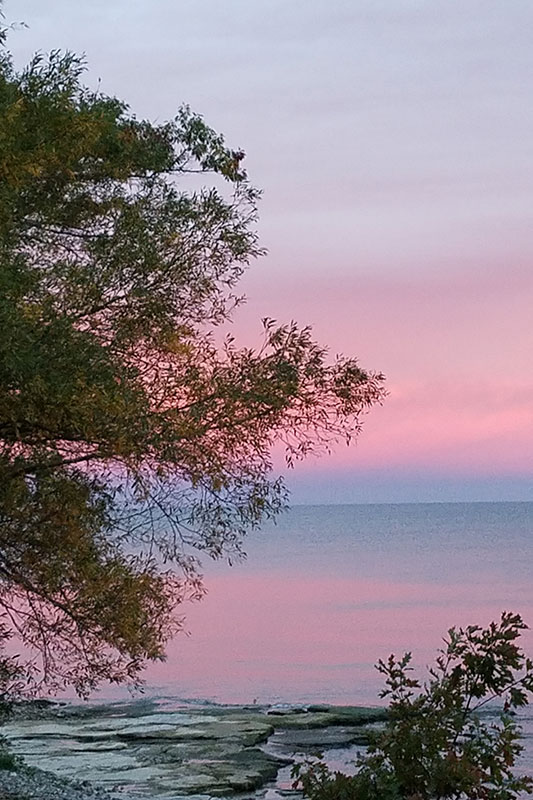 Sunrise over Lake Ontario