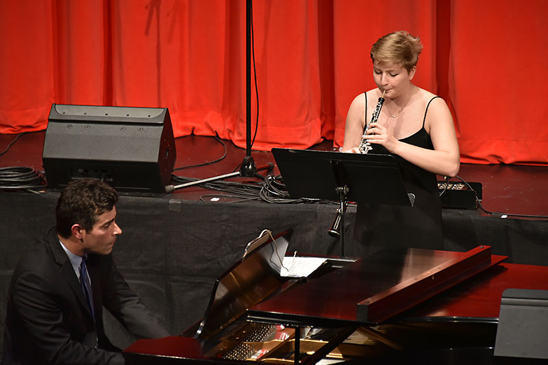 Student soloist Lisa Viviano accompanied by pianist Robert Auler