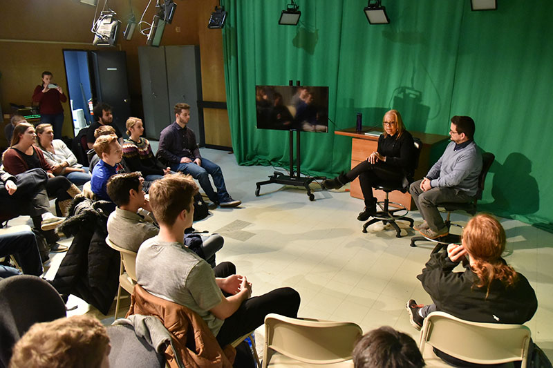 Filmmaker Rita Coburn speaks with student media